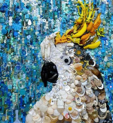 Jane Perkins in 2020 | Recycled art projects, Button art, Recycled art