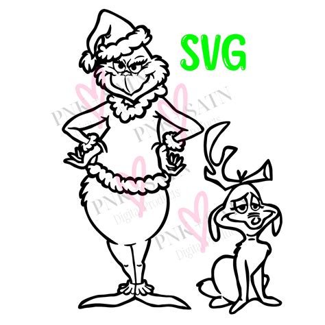 Grinch and Max SVG PNG PDF Christmas Svg Grinch Svg - Etsy