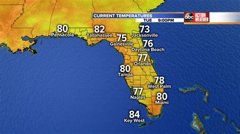 Weather Map Of Florida | Maps Of Florida