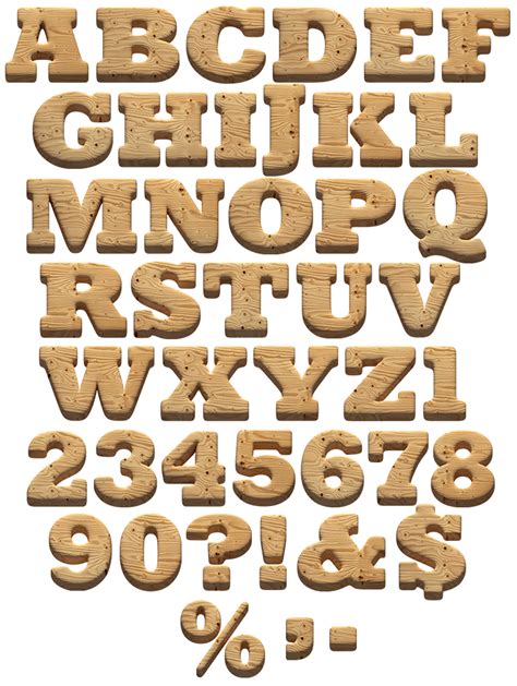 Wooden Font - Handmadefont | Wooden, Wooden design, Fonts