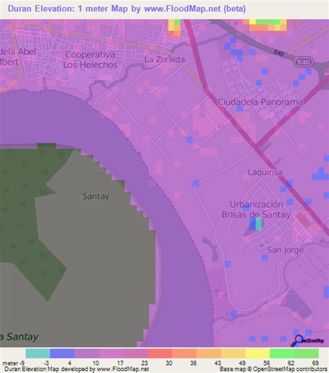 Elevation of Duran,Ecuador Elevation Map, Topography, Contour