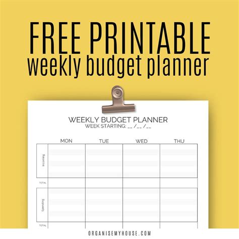 Free Weekly Budget Template Pdf Printable Form Templa - vrogue.co