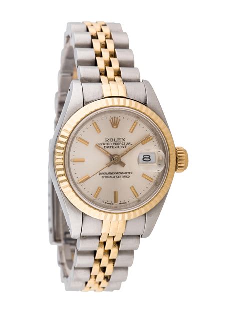 Rolex Oyster Perpetual Lady Datejust 69173 Watch - 18K Yellow Gold ...