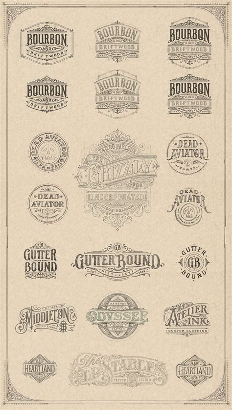 Vintage style lettering :: Behance