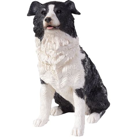 Sandicast "Small Size" Sitting Border Collie Dog Sculpture - Walmart.com