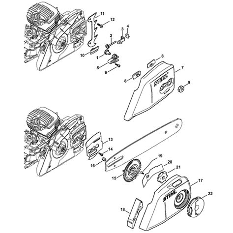 Stihl MS 271 Chainsaw (MS271 CBE) Parts Diagram, Chain tensioner