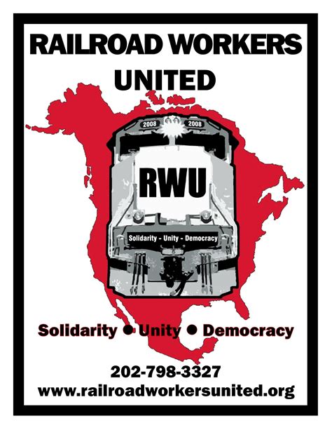 POSTER: Railroad Workers United - WHITE · Railroad Workers United Store · Online Store Powered ...