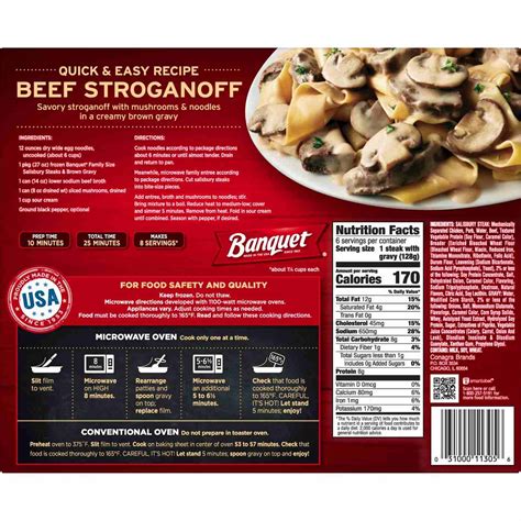 Banquet Frozen Salisbury Steaks & Brown Gravy - Family Size - Shop ...