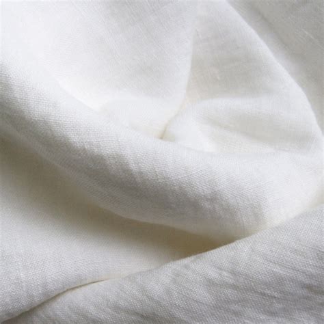 White Linen Fabric by the Yard Soft Linen Fabric for - Etsy