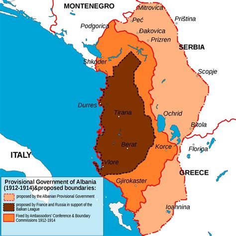 Maps on the Web : Photo | Albania, Map, Historical maps