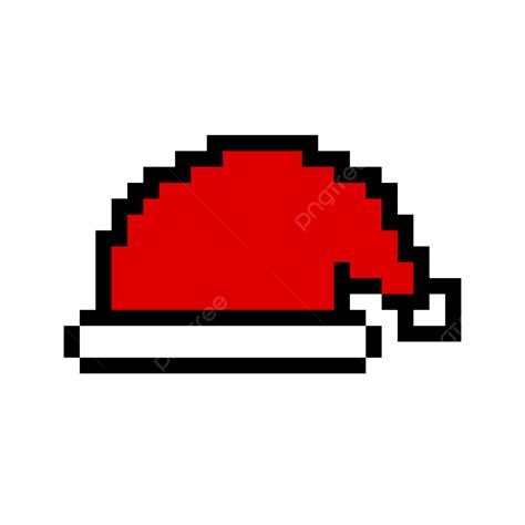 Santa Hat Pixel Icon, Santa Hat, Pixels, Icon PNG Transparent Clipart Image and PSD File for ...