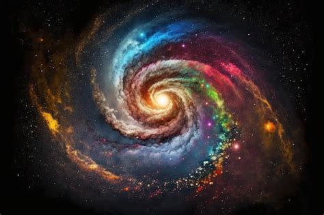 Premium AI Image | A galaxy with a spiral design and the word galaxy on it