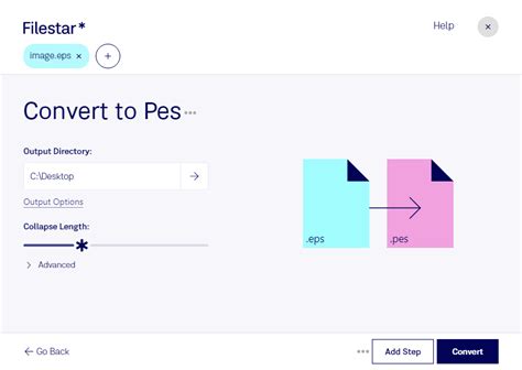 Convert EPS to PES - Vector to Embroidery File Conversion | Filestar