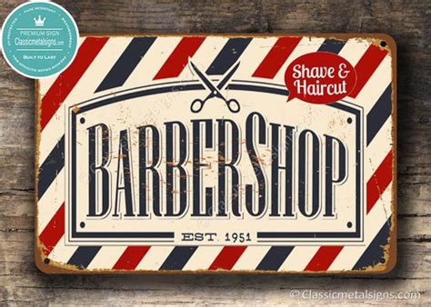 BARBER SHOP SIGN Barber Shop Signs Vintage style Barber shop | Etsy