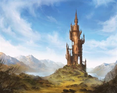 Wizard's Tower by jcbarquet on deviantART | Wizard's tower, Fantasy art landscapes, Fantasy ...