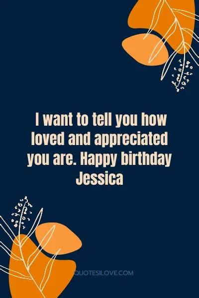 Happy Birthday Jessica Quotes and Wishes - Quotes I Love