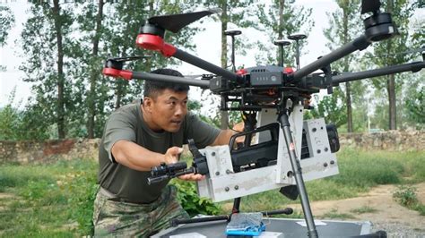 DJI Matrice 600 With Automatic Gun For Attack Drone Training