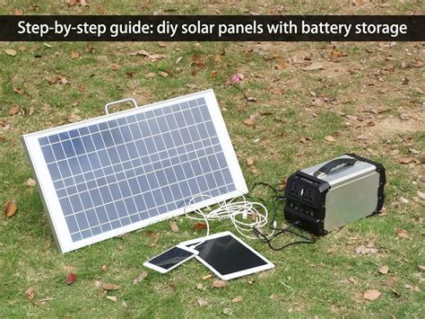 Step-by-step guide: diy solar panels with battery storage - Huntkey ...