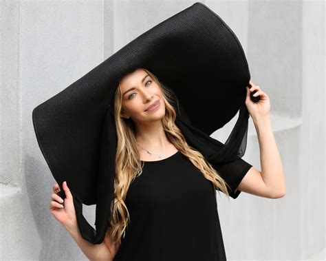 Quality and Comfort Happy shopping Black Brimmed Stretch Hat ONE SIZE ...