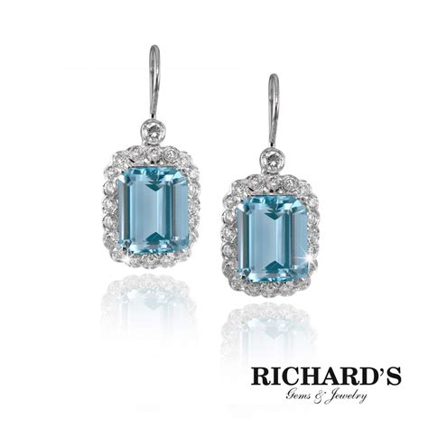 Aquamarine Earrings - Richards Gems and Jewelry