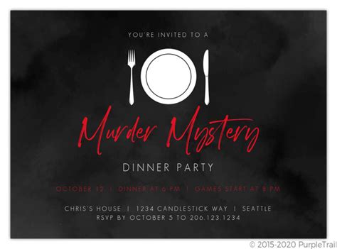 Murder Mystery Halloween Party Invitations Punchbowl, 60% OFF