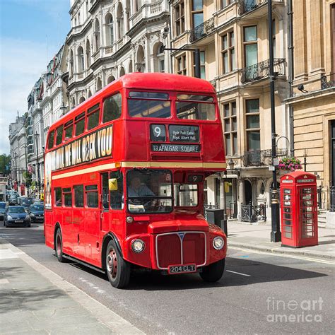 London Red Bus Photograph by Andrew Michael