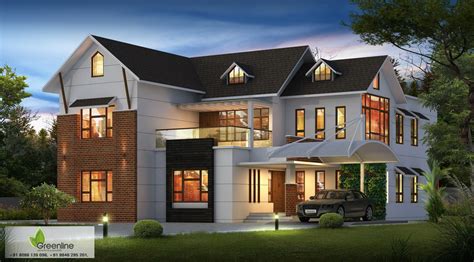 Modern House With Slanted Roof - modern houses