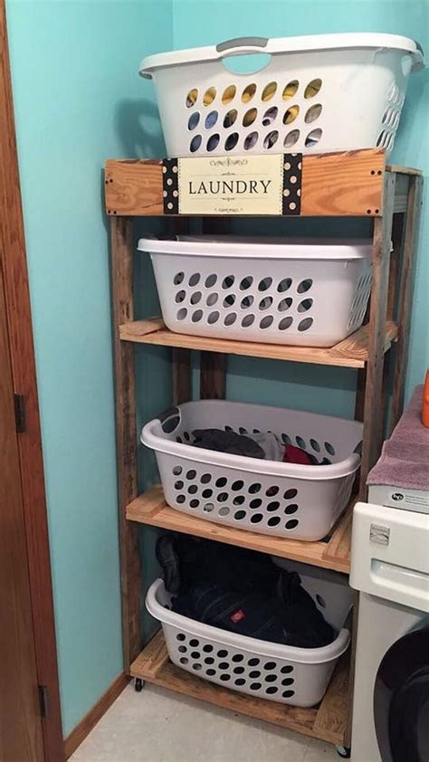 Clever Basement Small Laundry Room Storage Ideas And Photos For Small Space #laundryroom # ...