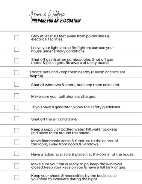 How to Prepare for a Fire Evacuation Checklist | How to plan, Emergency ...