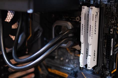 Two White Hyper X Fury Computer Dimms on Black Motherboard · Free Stock Photo
