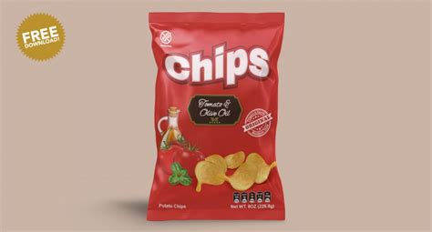 Chips Packaging Mockup PSD Free Download - Graphic Cloud