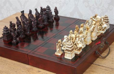 Antique Style Oriental Chinese Chess Set - FREE POSTAGE | Jeu echec ...