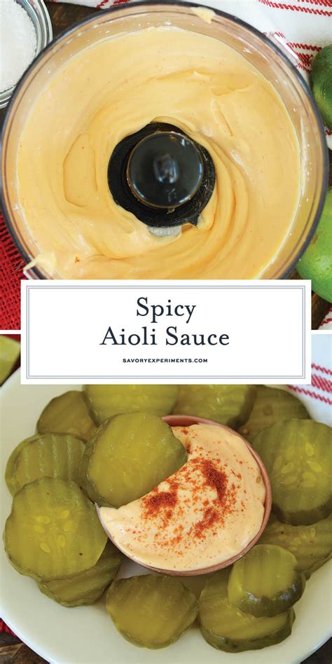 EASY to Make Sriracha Aioli - The BEST Spicy Aioli Dipping Sauce