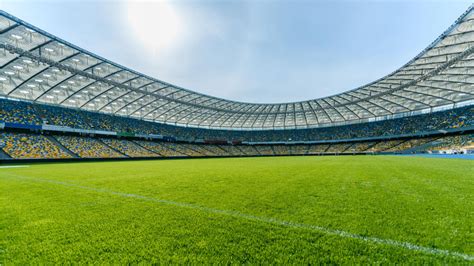 Empty football Stadium Online Zoom Background Template - VistaCreate