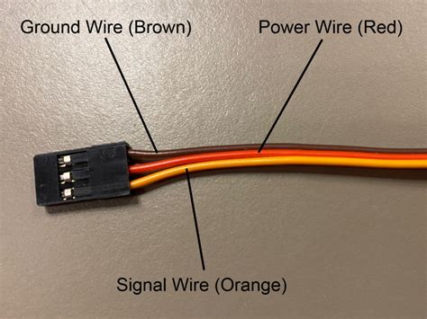 Wire a continuous servo