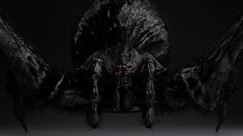 3D Scary Black Widow Spider Model - TurboSquid 2030887