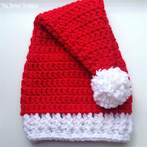 By Jenni Designs: Free Crochet Pattern: Chunky Santa Hat