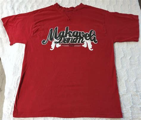 Makaveli Branded Tupac 2pac Shakur Vintage 90s Red T … - Gem