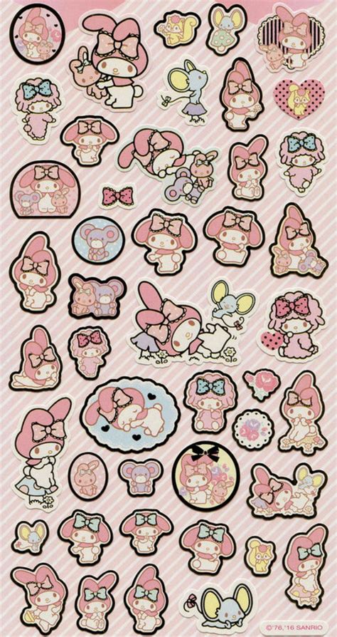 My Melody Stickers | Journal ideen, Journal