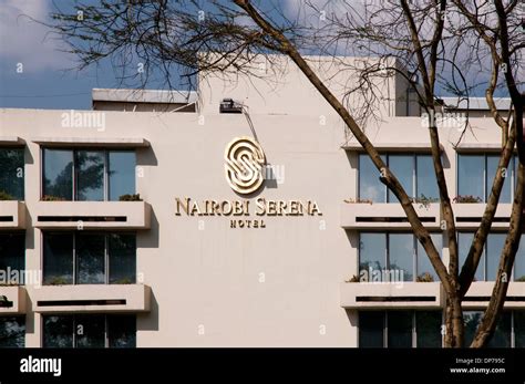 Logo on exterior of Nairobi Serena Hotel Nairobi Kenya Africa Stock ...