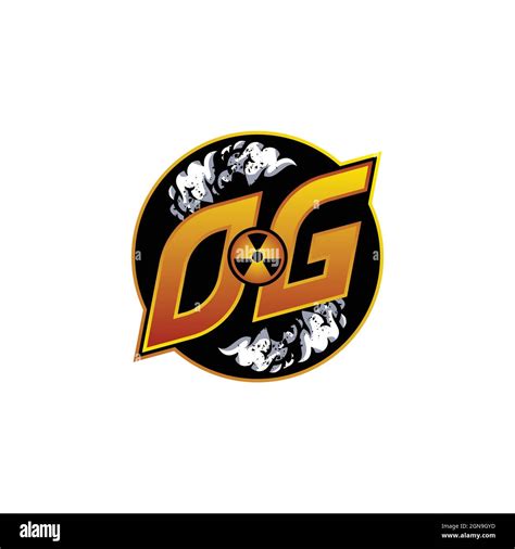 OG Logo Monogram Gaming with Gas Shape designs template vector icon modern Stock Vector Image ...