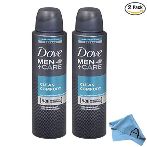 Dove Men Care Clean Comfort Spray Deodorant & Anti-Perspirant 150ML (2 ...