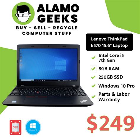 Buy Lenovo ThinkPad E570 15.6" Laptop Intel Core I5 7th Gen | 8GB RAM ...