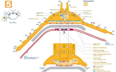 O Hare Airport Terminal 5 Map - Tourist Map Of English