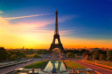 HD wallpaper: eiffel tower, paris, france, sights, sunset, lockscreen wallpaper | Wallpaper Flare