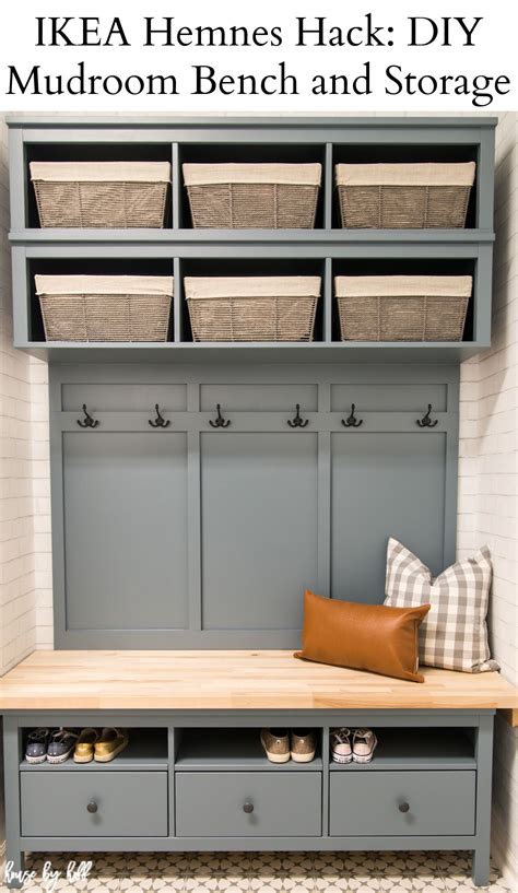 IKEA Hemnes Hack: DIY Mudroom Bench and Storage - House by Hoff | Diy ...