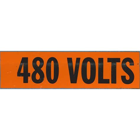 480 Volts Decal | pdblowers, Inc.