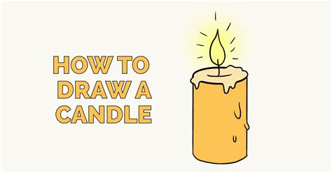 How to Draw a Candle - Really Easy Drawing Tutorial