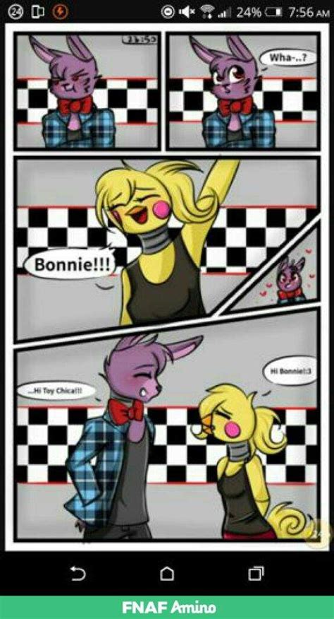 Found this bonnie x toy chica comic | Five Nights At Freddy's Amino