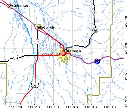 Bozeman Montana Map - LEGIMIN SASTRO